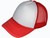 *Youth Size* Blank Foam Trucker Hats - BK Caps Foam Front Mid Profile Mesh Back white red
