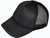 *Youth Size* Blank Foam Trucker Hats - BK Caps Foam Front Mid Profile Mesh Back black