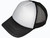 *Youth Size* Blank Foam Trucker Hats - BK Caps Foam Front Mid Profile Mesh Back white black