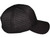 Blank 6 Panel Laser Perforated Trucker Hats - Customizable, Breathable & Water-Repellent black side