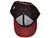 Blank 6 Panel Laser Perforated Trucker Hats - Customizable, Breathable & Water-Repellent burgundy inside