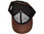 Blank 6 Panel Laser Perforated Trucker Hats - Customizable, Breathable & Water-Repellent Brown inside under