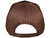 Blank 6 Panel Laser Perforated Trucker Hats - Customizable, Breathable & Water-Repellent Brown back