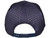 Blank 6 Panel Laser Perforated Trucker Hats - Customizable, Breathable & Water-Repellent navy blue back