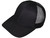 *Youth Size* Blank Trucker Hats - Structured Mesh BK Caps black