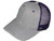 *Youth Size* Blank Trucker Hats - Structured Mesh BK Caps heather gray purple