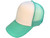 Blank Foam Trucker Hats - Wholesale 5 Panel Foam Mid Profile Caps white mint