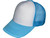 Blank Foam Trucker Hats - Wholesale 5 Panel Foam Mid Profile Caps white sky blue