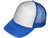 Blank Foam Trucker Hats - Wholesale 5 Panel Foam Mid Profile Caps white royal blue