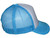 Blank Foam Trucker Hats - Wholesale 5 Panel Foam Mid Profile Caps white sky blue side
