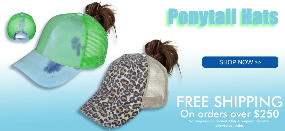 Shop Ponytail Hats >>