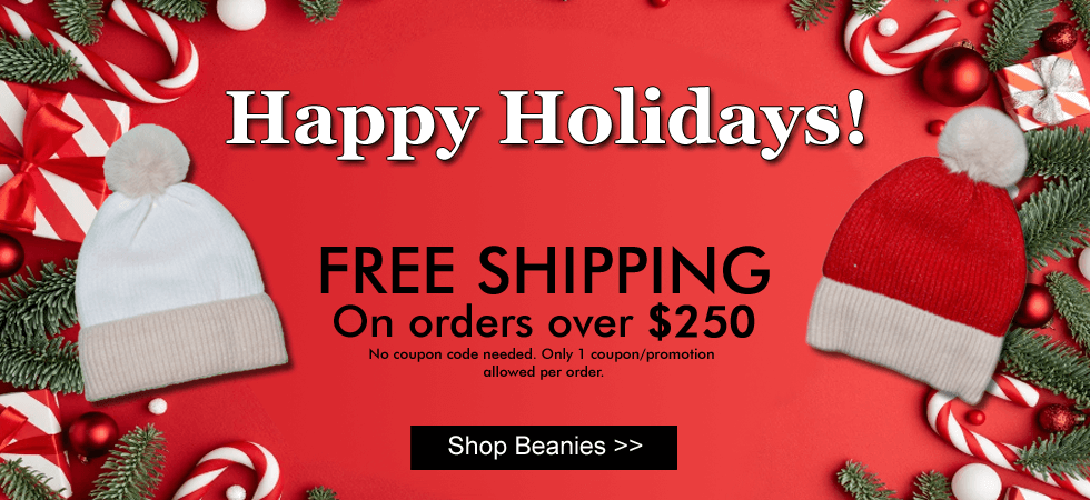 Happy Holidays! – Click Here to Shop Beanies >>