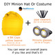 Blank Beanies - Winter Plain Long Knit Hat Skull Toboggan Stocking Caps Halloween costume minions