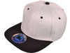 Blank Vintage Snapback Hats heather gray black