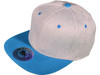 Blank Vintage Snapback Hats heather gray turquoise