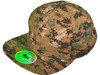 Blank Vintage Snapback Hats green digital camo 