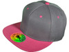 Blank Vintage Snapback Hats dark gray fuchsia