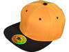 Blank Vintage Snapback Hats gold black