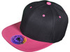 Blank Vintage Snapback Hats black fuchsia