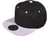 Blank Vintage Snapback Hats black white