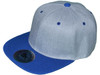 Blank Vintage Snapback Hats heather gray royal