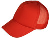 Blank Foam Trucker Hats - BK Caps Foam Front Mid Profile Mesh Back red