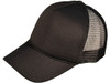 Blank Foam Trucker Hats - BK Caps Foam Front Mid Profile Mesh Back black