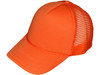 Blank Foam Trucker Hats - BK Caps Foam Front Mid Profile Mesh Back orange