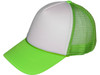 Blank Foam Trucker Hats - BK Caps Foam Front Mid Profile Mesh Back white neon green two tones