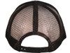 Blank Foam Trucker Hats - BK Caps Foam Front Mid Profile Mesh Back black back
