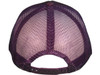 Blank Foam Trucker Hats - BK Caps Foam Front Mid Profile Mesh Back purple back