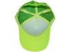 Blank Foam Trucker Hats - BK Caps Foam Front Mid Profile Mesh Back neon yellow inside