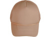 Blank Foam Trucker Hats - BK Caps Foam Front Mid Profile Mesh Back khaki front