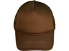 Blank Foam Trucker Hats - BK Caps Foam Front Mid Profile Mesh Back brown