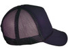 Blank Foam Trucker Hats - BK Caps Foam Front Mid Profile Mesh Back navy blue