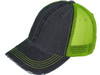 Vintage Distressed Trucker Hats black neon yellow