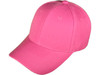 Blank Structured Baseball Hats hot pink fuchsia