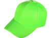 Blank Structured Baseball Hats neon green