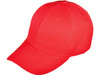 Blank Structured Baseball Hats red