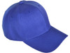 Blank Structured Baseball Hats royal blue side