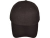 Blank Structured Baseball Hats black front