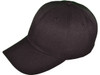 Blank Structured Baseball Hats black