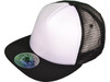 5 Panel Foam Front Trucker Mesh Back Hats BK Caps 2 Tone Flat Bill Polyester white black 