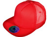 5 Panel Foam Front Trucker Mesh Back Hats BK Caps 2 Tone Flat Bill Polyester red 