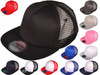 5 Panel Foam Front Trucker Mesh Back Hats BK Caps 2 Tone Flat Bill Polyester all colors