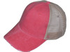 Vintage Mesh Trucker Hats Structured Pigment-Dyed Cotton red khaki 