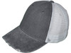 Vintage Mesh Trucker Hats Structured Pigment-Dyed Cotton black white 