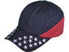 USA Flag Polo Dad Hats embroidery stars on bill navy red 