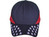 USA Flag Polo Dad Hats embroidery stars on bill navy red front