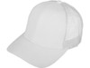 Blank Structured Cotton Mesh Trucker Hats white